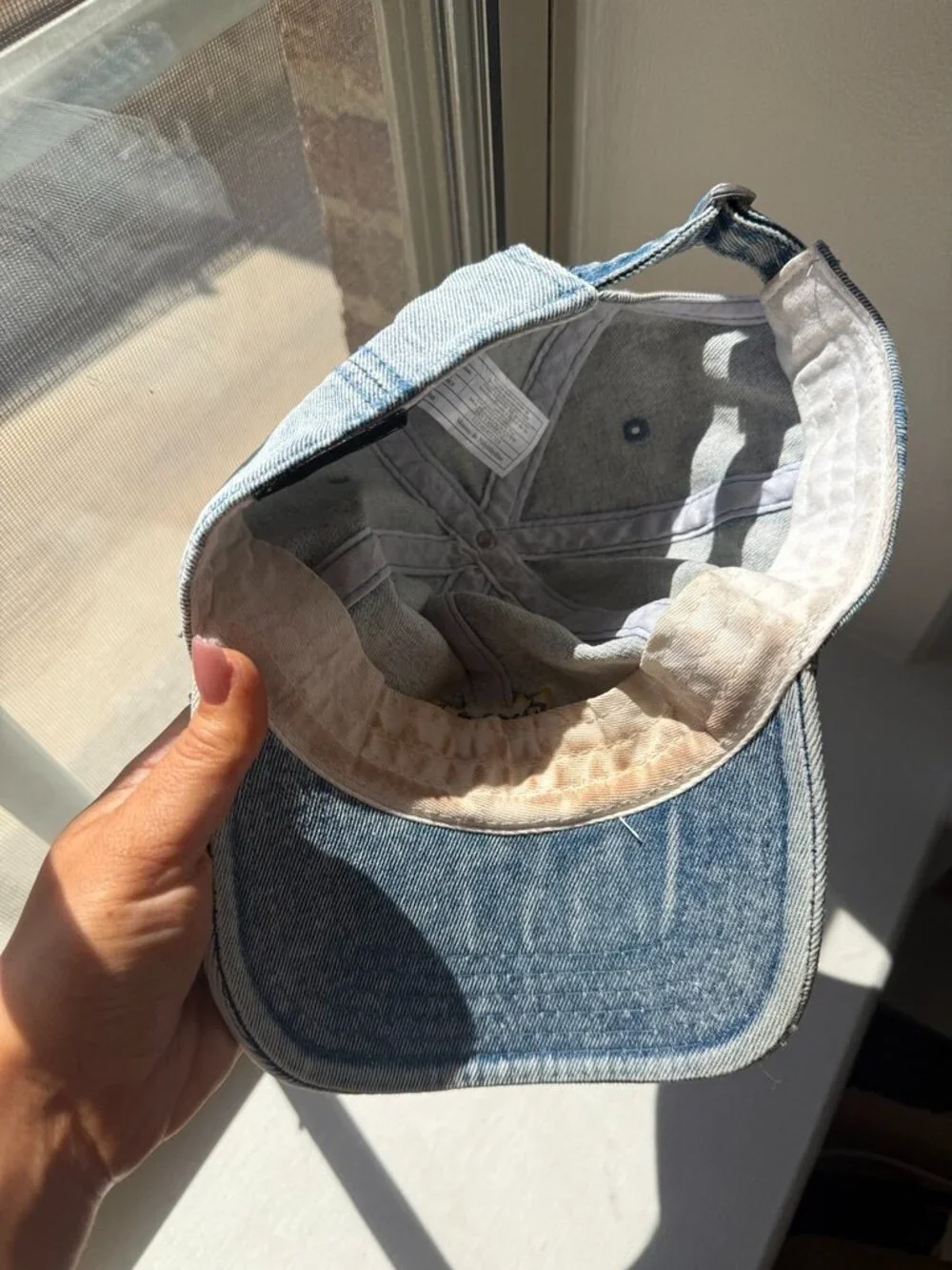 Nickelodeon Rugrats Denim Baseball Cap Y2K 90s Cartoon Strapback Dad Hat Blue - Picture 6 of 6